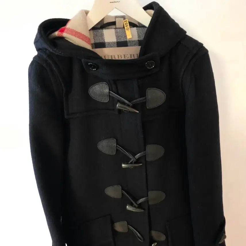 [BUNJANG] Burberry Brit Black Wool Duffle Coat / 버버리 브릿 블랙 울 더플코트