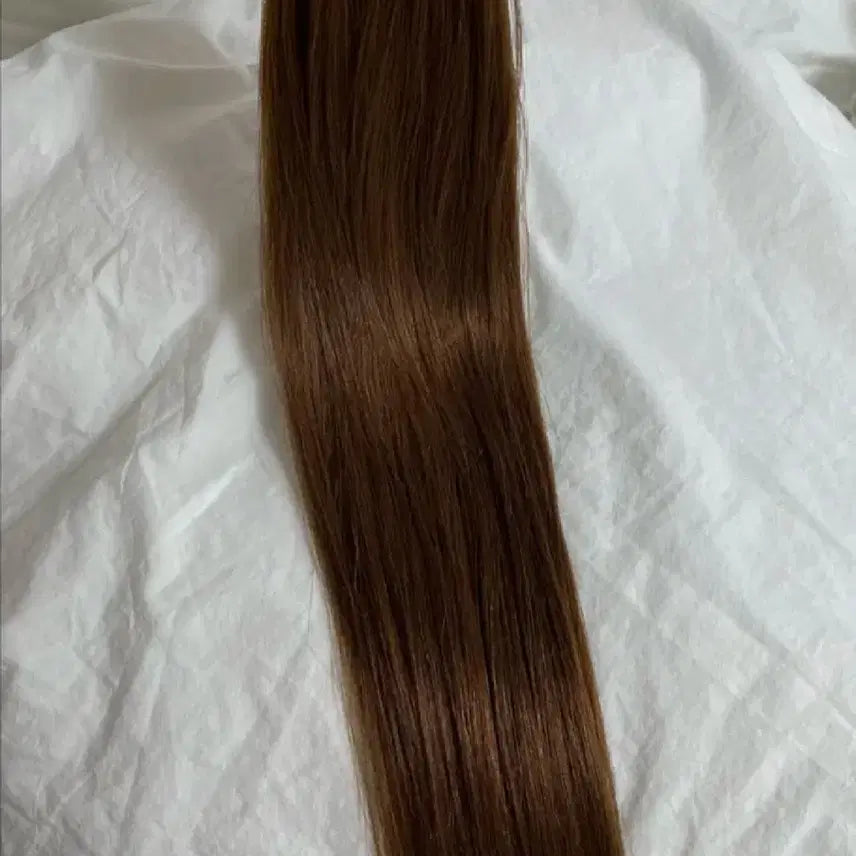 [BUNJANG] 24-inch 66-Piece Natural Remy Hair Extensions (Brown) / 천연생모 붙임머리 24인치 갈색 66피스