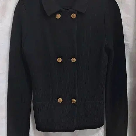 [BUNJANG] Ralph Lauren Double-Breasted Knit Jacket / 랄프로렌 더블 브레스트 니트 자켓