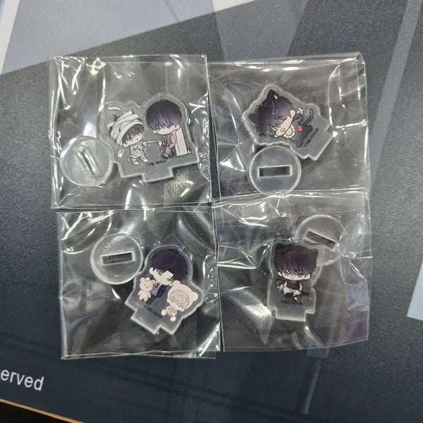 [BUNJANG] Mopfun Monday's Savior Spilled Blood Random Mini Acrylic Stand Bundle Set / 모펀 월요일의 구원자, 엎피 랜덤  미니 아크릴 스탠드 일괄