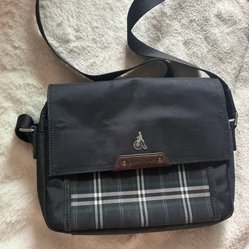 [BUNJANG] Beanpole Cross Bag Green Check / 빈폴 크로스백 그린 체크