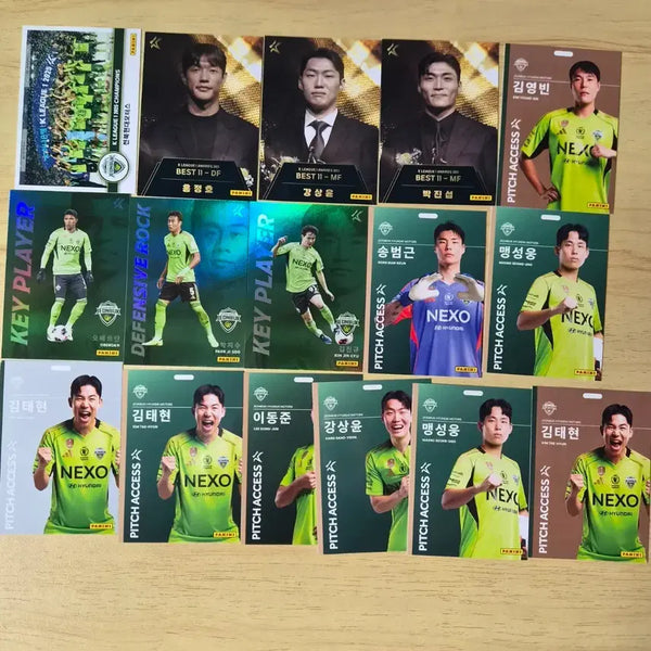 [BUNJANG] Jeonbuk Hyundai Motors 2025 K League Panini Card Bundle Set / 26 K리그 파니니카드 전북 일괄