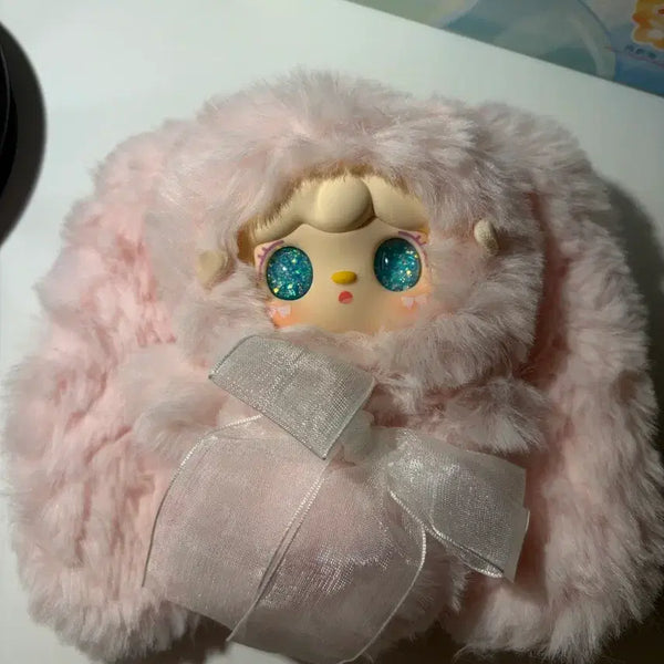 [BUNJANG] Yuki Hopping Bunny Light Pink Plush Doll / 유키 호핑버니 연핑크 물눈&일반눈