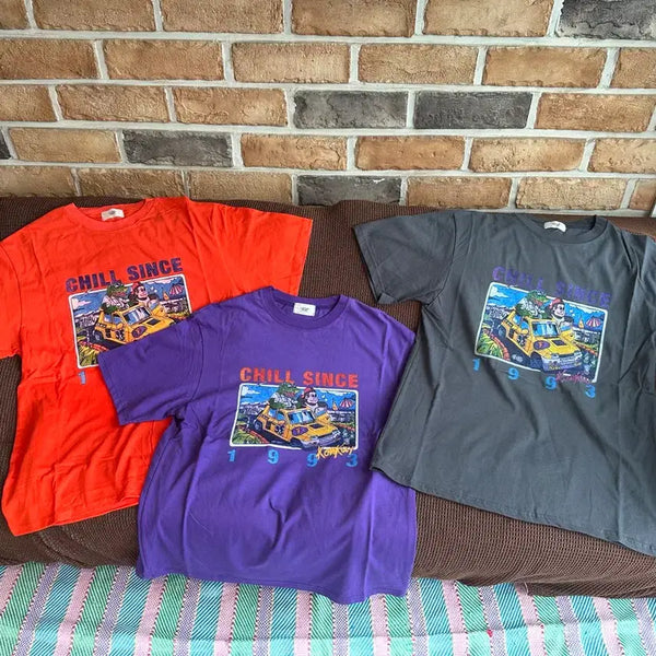 [BUNJANG] Men's Short Sleeve T-Shirt Set (3 Colors) / 쇼핑몰 샘플 남자반팔