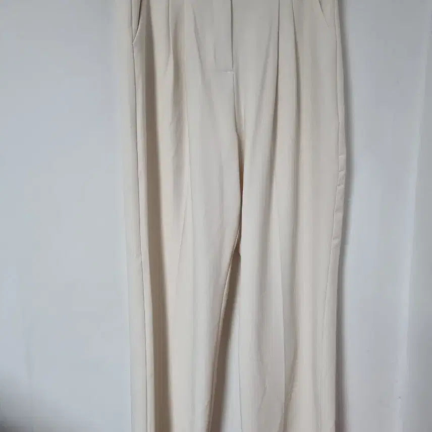 [BUNJANG] Cream Wide Leg Slacks / 크림색 와이드 슬랙스29~