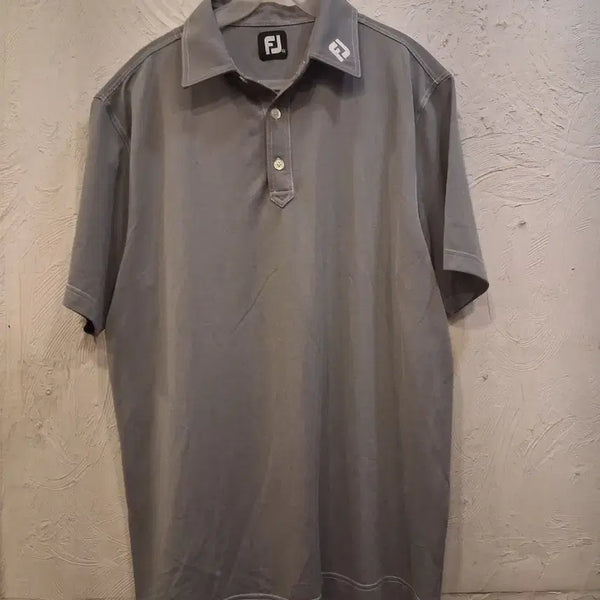 [BUNJANG] FootJoy Men's Short Sleeve Polo Shirt Gray / 풋조이 골프웨어 남성 반팔 카라티 그레이