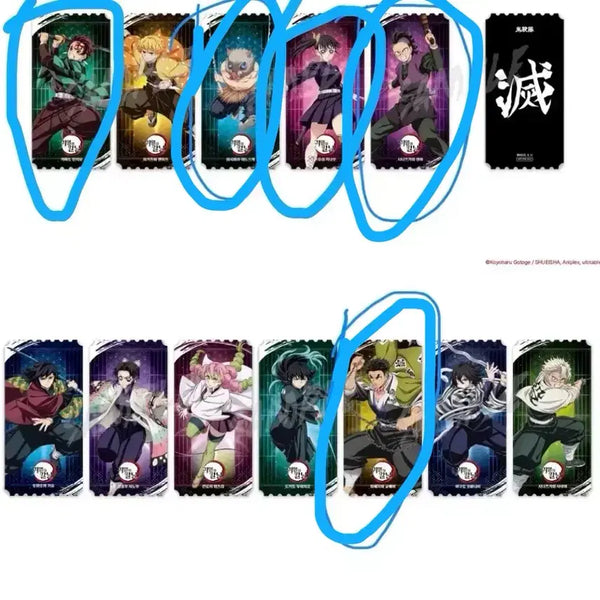 [BUNJANG] Demon Slayer Pop-up Exclusive Ticket & Acrylic Keychains / 귀멸의칼날 팝업 특전 티켓 일륜도 키링 아크릴 키링 교환 귀칼