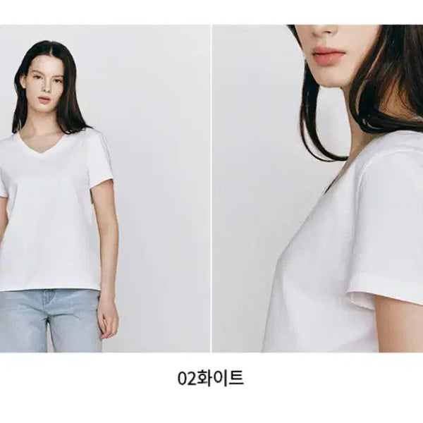 [BUNJANG] Giordano V-Neck T-Shirt White Size S / 지오다노 브이넥 반팔티 화이트 S