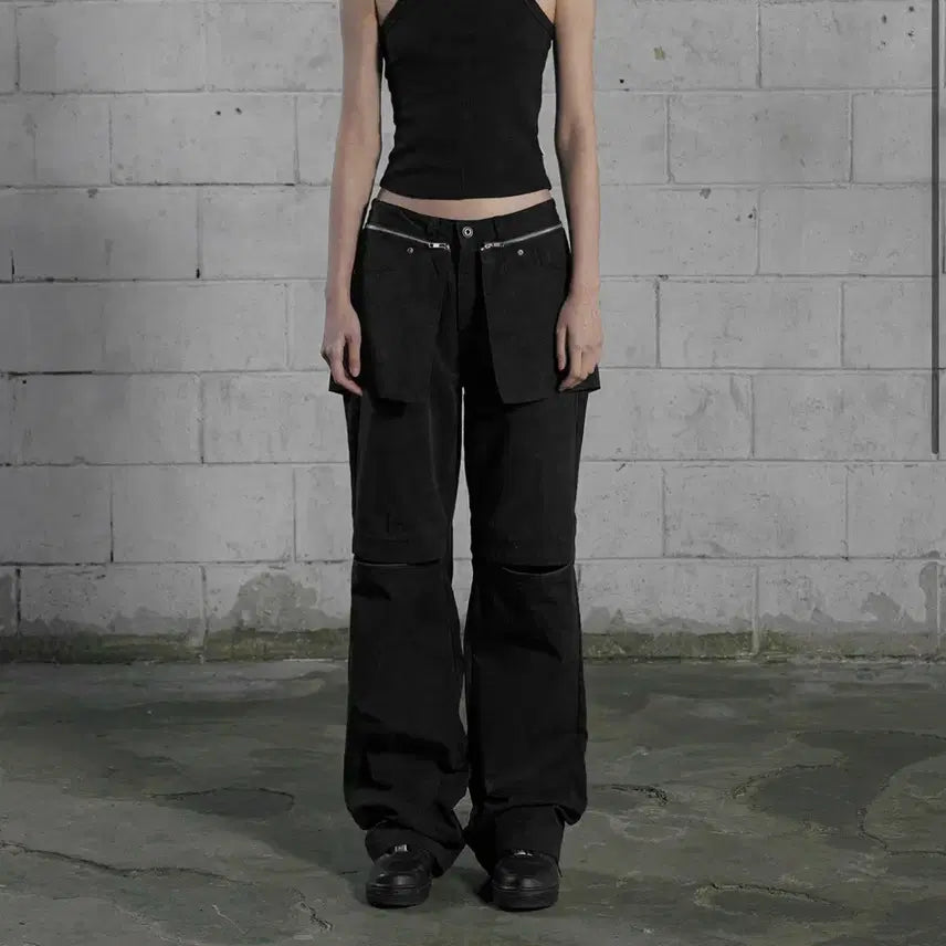 [BUNJANG] Bohemian Seoul 2-Way Black Pants (M) / 보헤미안서울 2way 블랙 팬츠 m