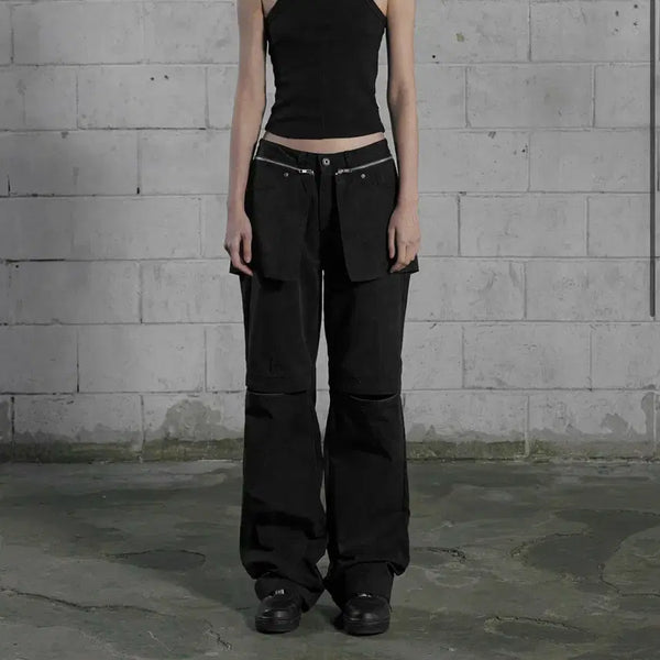 [BUNJANG] Bohemian Seoul 2-Way Black Pants (M) / 보헤미안서울 2way 블랙 팬츠 m