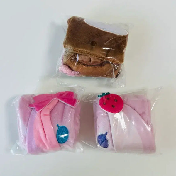 [BUNJANG] Sugar Bunny Kuro Usagi Momou Usagi Strawberry Usagi Fuwa Fuwa Pouch Gachapon Set / 슈가바니즈 쿠로우사 모모우사 스트로베리우사 후와후와 파우치 가챠