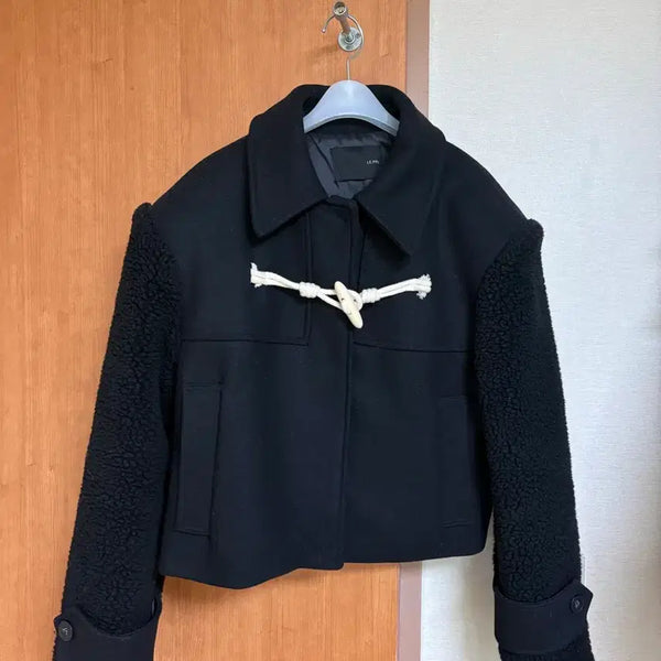[BUNJANG] Cropped Duffle Jacket Outerwear / 더플 자켓 크롭 아우터 겨울 잠바 뽀글이