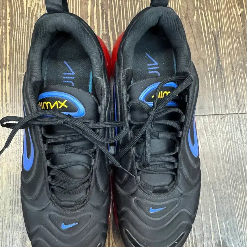 [BUNJANG] Nike Air Max 720 Black Hyper Royal Red / 나이키 에어맥스 720 블랙 하이퍼 로얄레드 US8.5(265)