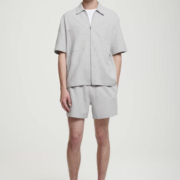 [BUNJANG] COS Relaxed Seersucker Cotton Zipped Set / COS RELAXED SEERSUCKER COTTON ZIPPED 셋업