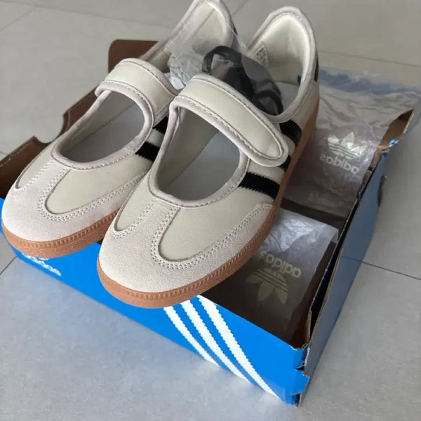 [BUNJANG] Adidas Samba Mary Jane Cream Beige Black US 7.5 / 미사용아디다스 삼바 메리제인크림베이지블랙245