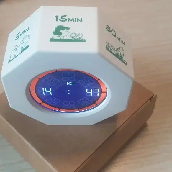 [BUNJANG] Peanuts Snoopy Octagonal Timer / 피너츠,스누피,굿즈,팔각타이머,배터리내장