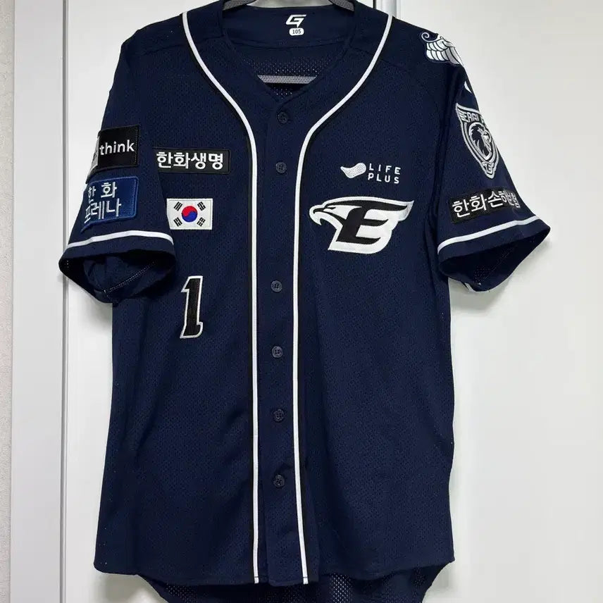 [BUNJANG] Hanwha Eagles Wing Jersey 105 Size Autographed Embroidered / 한화이글스 윙니폼 105사이즈 친필싸인 자수 판매합니다