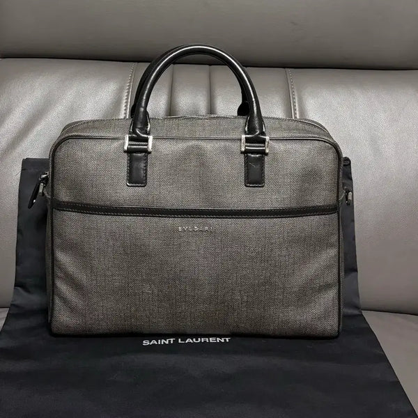 [BUNJANG] Bulgari Leather Briefcase / 불가리 레더 서류가방.브리프케이스(매우가벼움