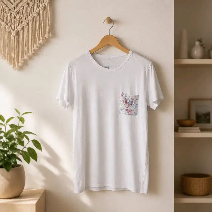 [BUNJANG] Visvim Pattern Pocket Short Sleeve T-Shirt Size 4 / 비즈빔(Visvim) 포켓 패턴 반팔 티셔츠 4사이즈