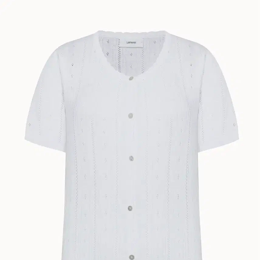 [BUNJANG] Lamerei Eyelet Summer Knit Cardigan / 라메레이 (Lamerei) 아일렛 썸머 니트 가디건