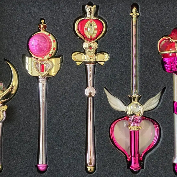 [BUNJANG] Sailor Moon Stick & Rod Moon Prism & Light Up Set / 세일러문 스틱앤롯드 문프리즘&라이트업