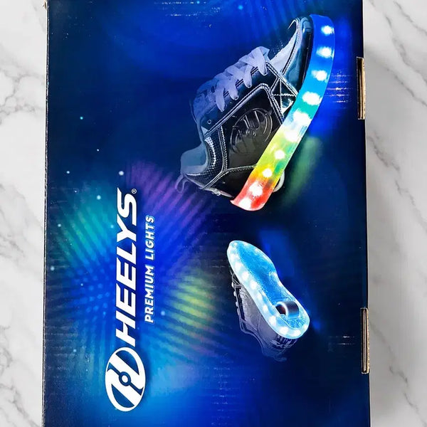 [BUNJANG] Heelys Premium Lights 230 Black Genuine Full Set / 힐리스 프리미엄 라이트 230 블랙 정품 / 풀박스 / 상태최상