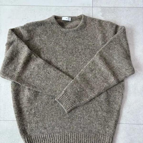 [BUNJANG] Steadyeverywhere Donegal Mohair Tweed Round Knit / 스테디에브리웨어 SEW 도네갈 모헤어 트위드 라운드 니트