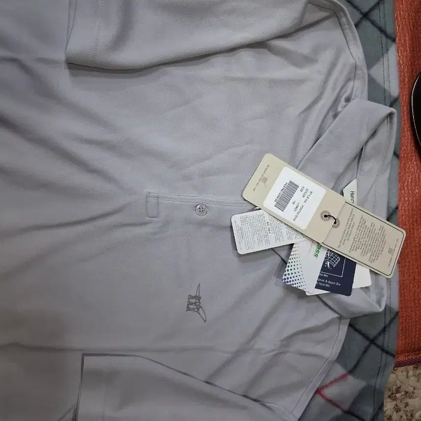 [BUNJANG] Henry Cotton's Men's Golf Wear Gray Short-Sleeve Polo Shirt / 헨리코튼 남성 골프웨어 반팔 카라티 그레이