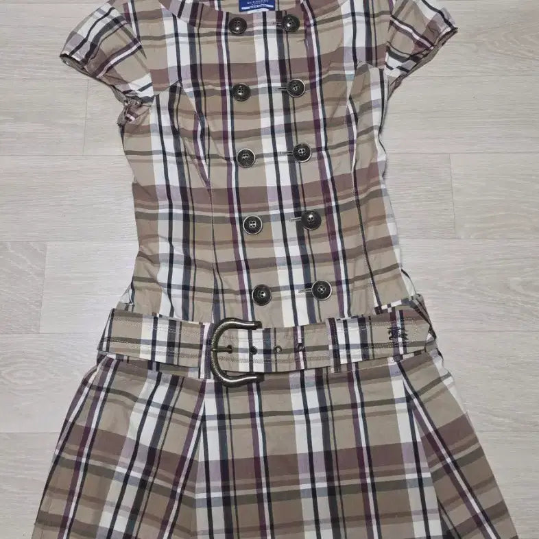 [BUNJANG] Burberry Check Mini Dress / 백화점 구입 버버리 체크 미니 원피스(38) 55 정품