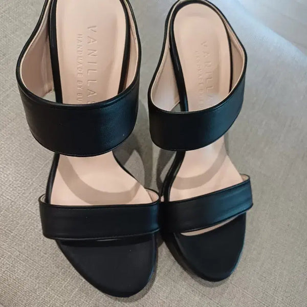 [BUNJANG] Vanilla Shoes Black Sandals 225 / 바닐라 슈즈 샌들 블랙 225
