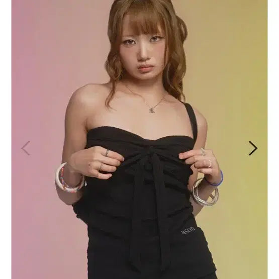 [BUNJANG] Az on Cove Ribbon Top Black / 애즈온 cove ribbon top 블랙 새상품 나시 탑