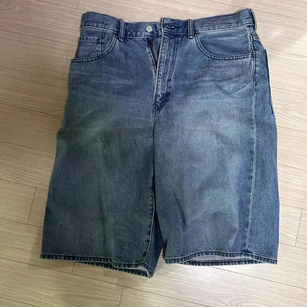 [BUNJANG] GU Denim Bermuda Shorts / GU 데님 버뮤다 팬츠