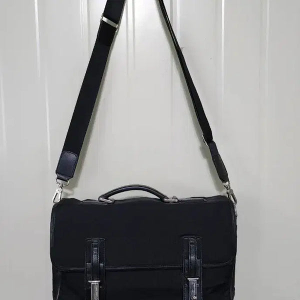 [BUNJANG] Samsonite Black Nylon Briefcase / 샘소나이트 블랙 나일론 서류 가방