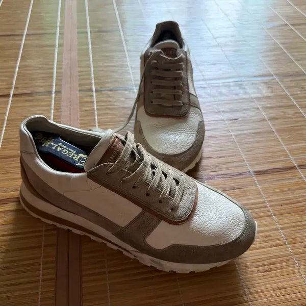 [BUNJANG] Brunello Cucinelli Suede and Leather Sneakers - Size 41 (270) / 브루넬로 쿠치넬리 스니커즈 운동화 41 사이즈 270