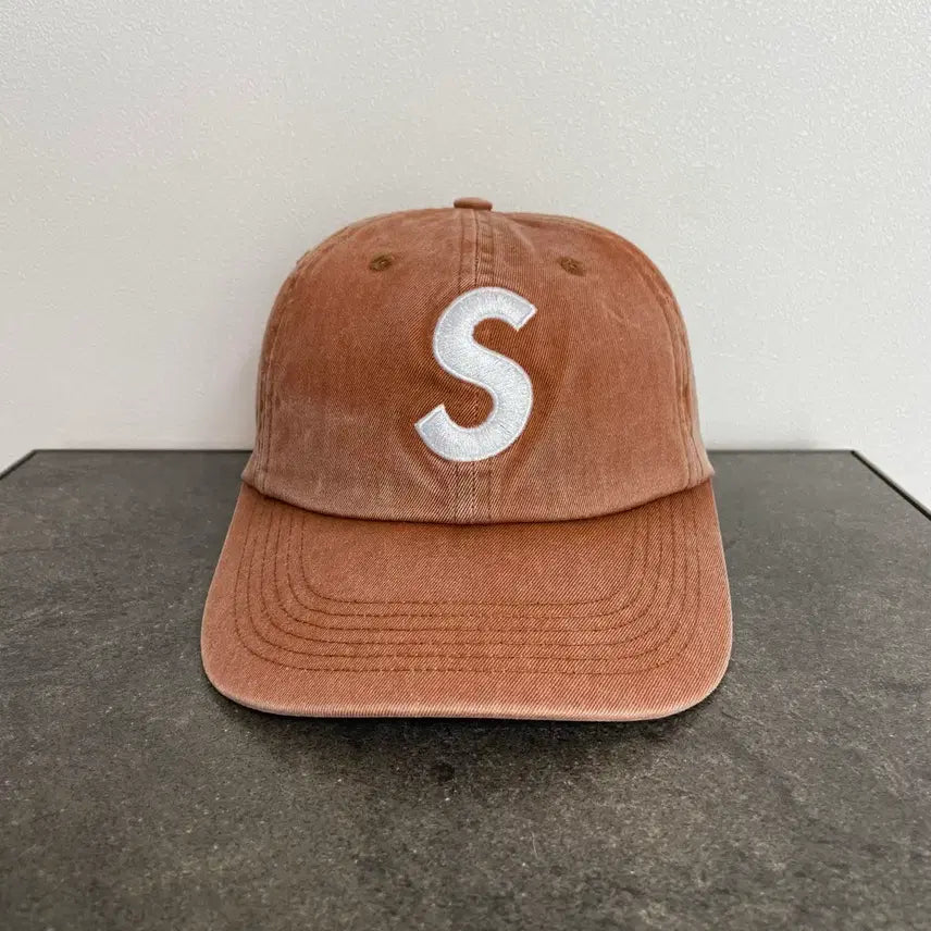 [BUNJANG] Supreme S Logo 6 Panel Cap Pigment Twill Brown / (OS) 슈프림 S로고 6패널 볼캡 모자 피그먼트 탄 브라운
