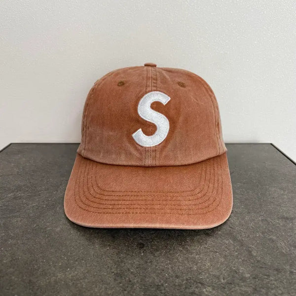 [BUNJANG] Supreme S Logo 6 Panel Cap Pigment Twill Brown / (OS) 슈프림 S로고 6패널 볼캡 모자 피그먼트 탄 브라운