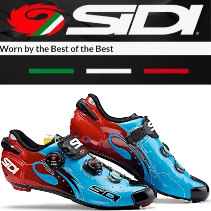 [BUNJANG] SIDI Top-Tier Carbon Road Cycling Shoes (EUR 41) with Shimano 105 Pedals / SIDI 시디 최상급 카본 로드클릿슈즈/시마노 105클릿페달
