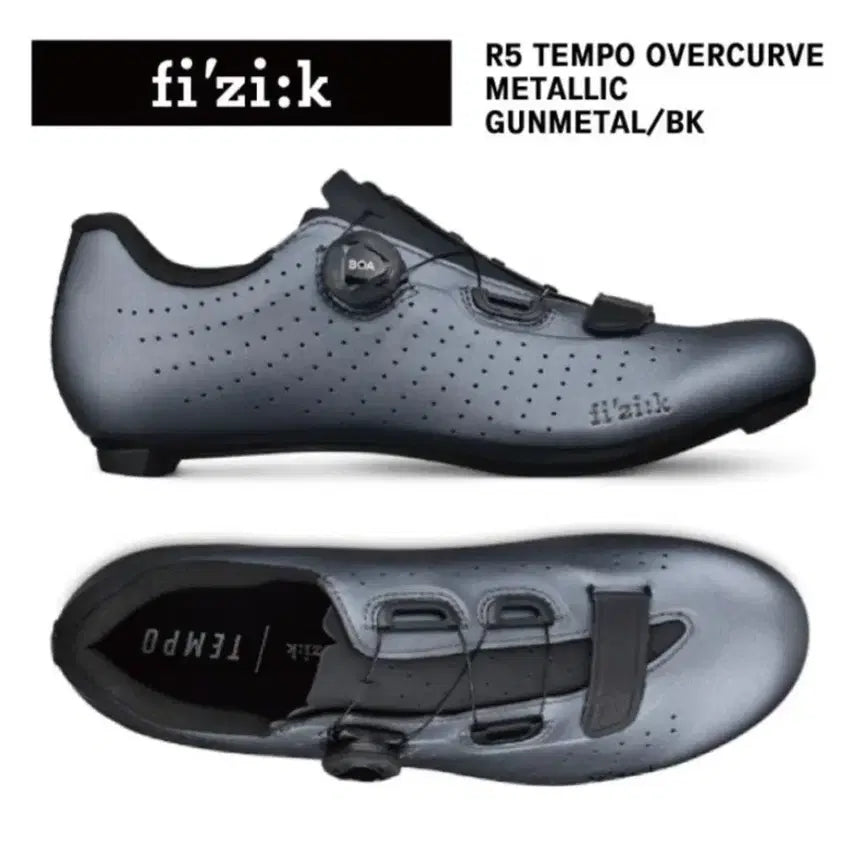 [BUNJANG] Fizik Tempo Overcurve R5 Carbon Road Cycling Shoes (EUR 43/27.7cm) with Shimano 105 Clipless Pedals / fizik 피직 카본 로드클릿슈즈/시마노 105클릿페달