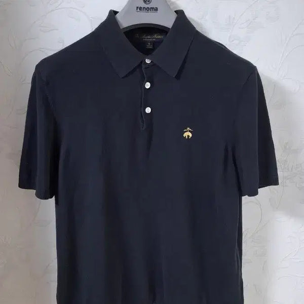 [BUNJANG] Brooks Brothers Golden Fleece Knit Short Sleeve Polo Shirt Black M (100) / (24년식) 브룩스브라더스 니트 반팔 티셔츠 100