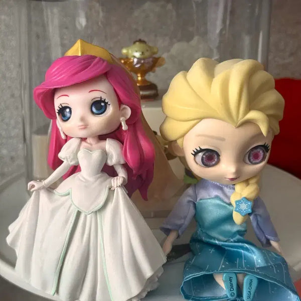 [BUNJANG] Disney Q Posket Ariel & Elsa Figure Bundle / 디즈니 큐포스켓 인어공주 에리얼, 엘사 피규어 일괄