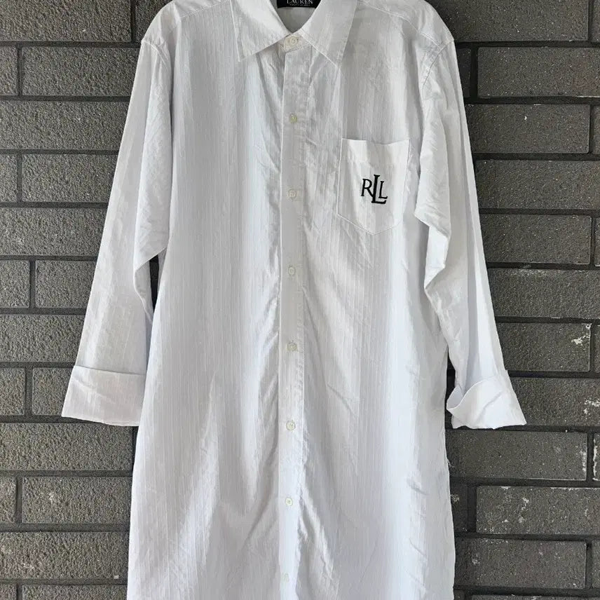 [BUNJANG] Ralph Lauren White RL Embroidered Logo Shorts Dress / 랄프로렌 화이트 RL 자수로고 쇼츠 원피스