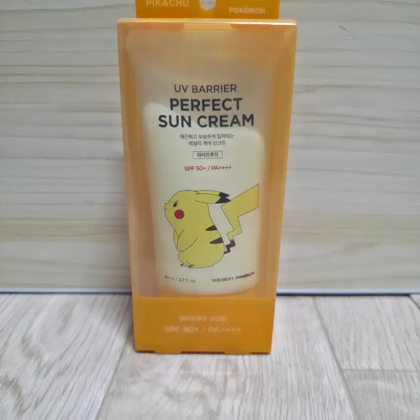 [BUNJANG] Belmon Pokémon Pikachu UV Barrier Perfect Sun Cream 80ml / 벨먼 포켓몬 피카츄 UV 배리어 퍼펙트 선크림 80ml