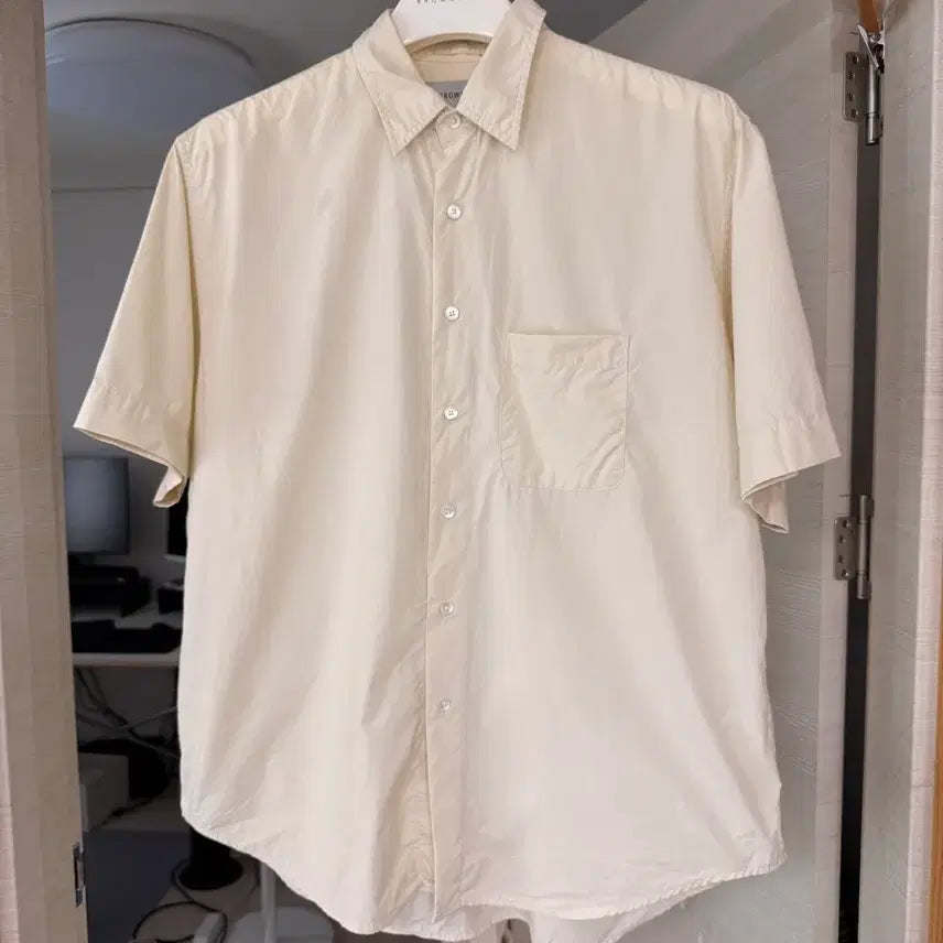 [BUNJANG] Brown Yak Half Shirt Light Yellow / 브라운야드 하프셔츠 라이트옐로우