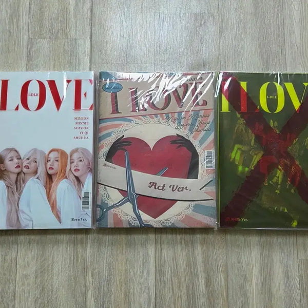 [BUNJANG] (G)I-DLE 5th Mini Album 'I love' 3 Versions Set (Sealed/Unsealed) / 미개봉 개봉 택포] i-dle (여자)아이들 미니 5집 I love 3종