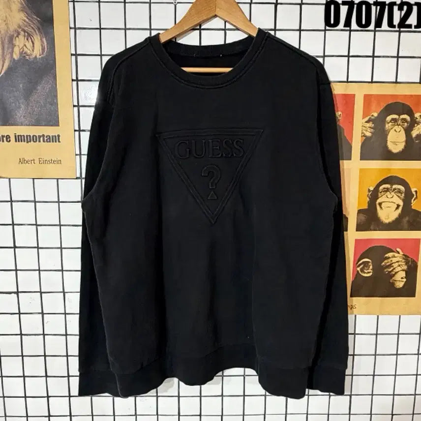 [BUNJANG] Guess Sweatshirt Black XXL / 게스 맨투맨 블랙 XXL 0707