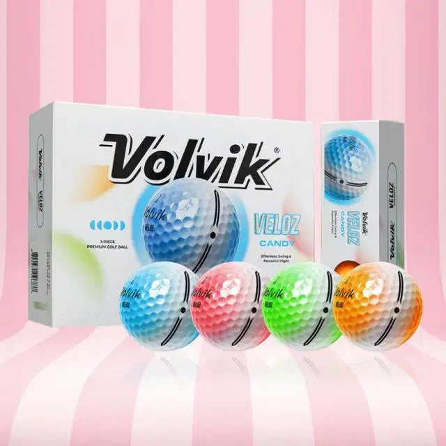 [BUNJANG] Volvik Veloz Candy 3-Piece Golf Balls / 볼빅 벨로즈캔디 초저압축 고반발 3피스 골프공 비거리증가볼