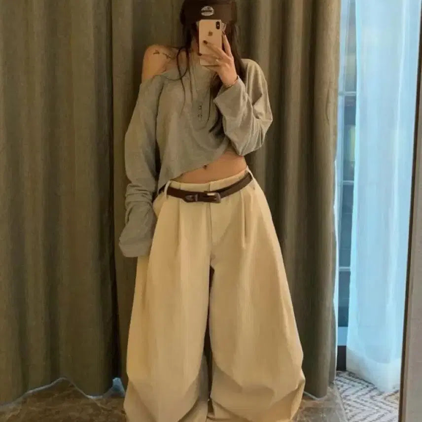 [BUNJANG] Birkin 26SS Bio Pants Beige Wide Pants / 버킨 26SS 바이오 팬츠 와이드 팬츠 베이지