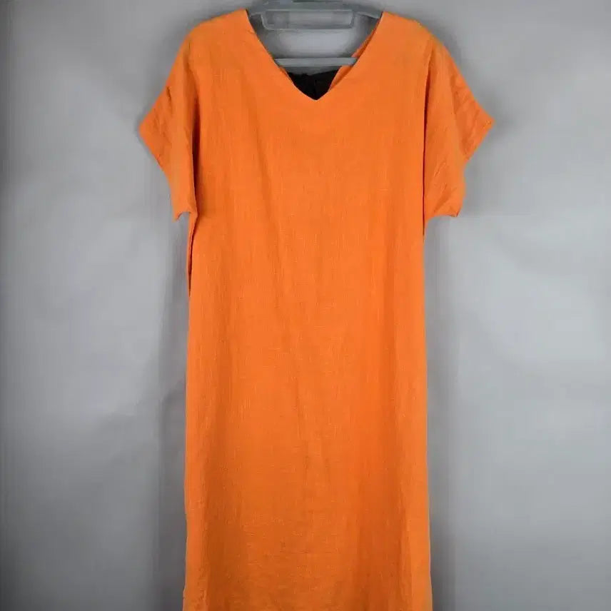 [BUNJANG] The Seam Linen 100% Dolman V-Neck Loose Fit Long Dress / [무료배송]더시크엠 F 린넨 100% 가오리 돌먼 V넥 루즈핏 롱 원피스
