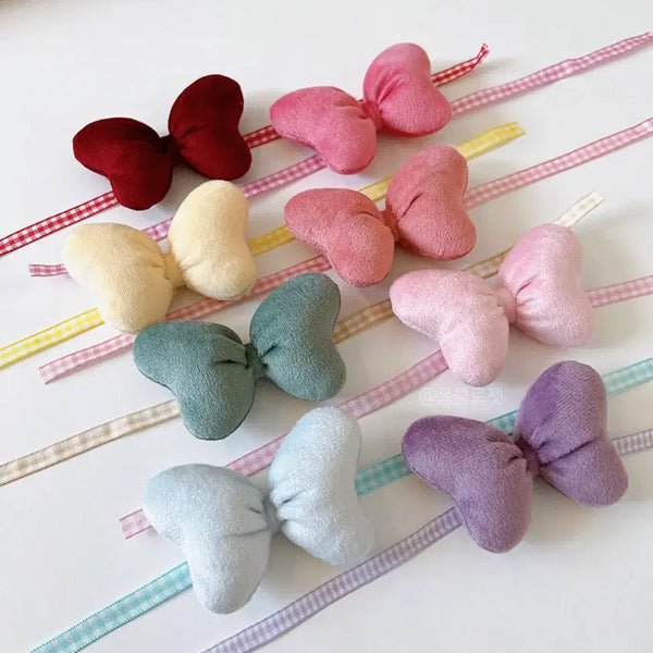 [BUNJANG] 10cm Doll Headwear Ribbon Accessory (Soft Doll) / 인형용 리본 장식 솜인형 10cm 인형옷 무속성 헤드템 액세서리 연핑크