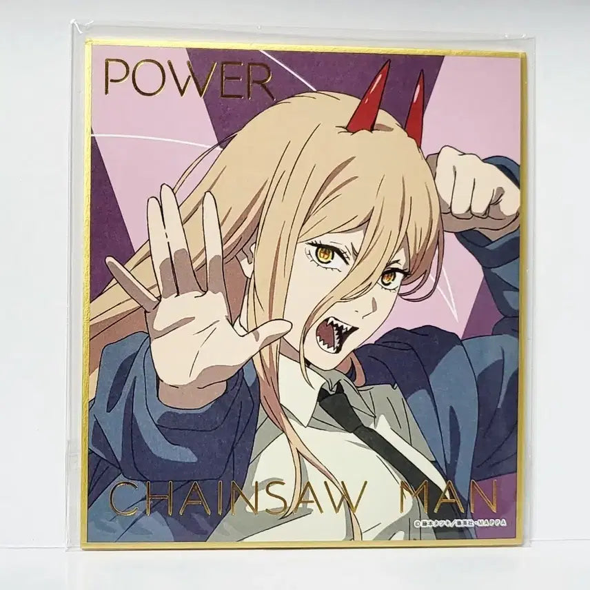[BUNJANG] Chainsaw Man Power Shikishi / 체인소맨 파워 색지